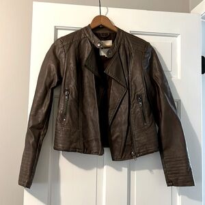 Faux leather jacket